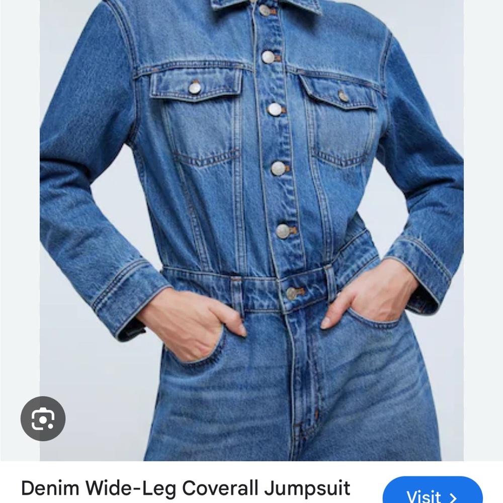 Madewell Blue Denim Overalls